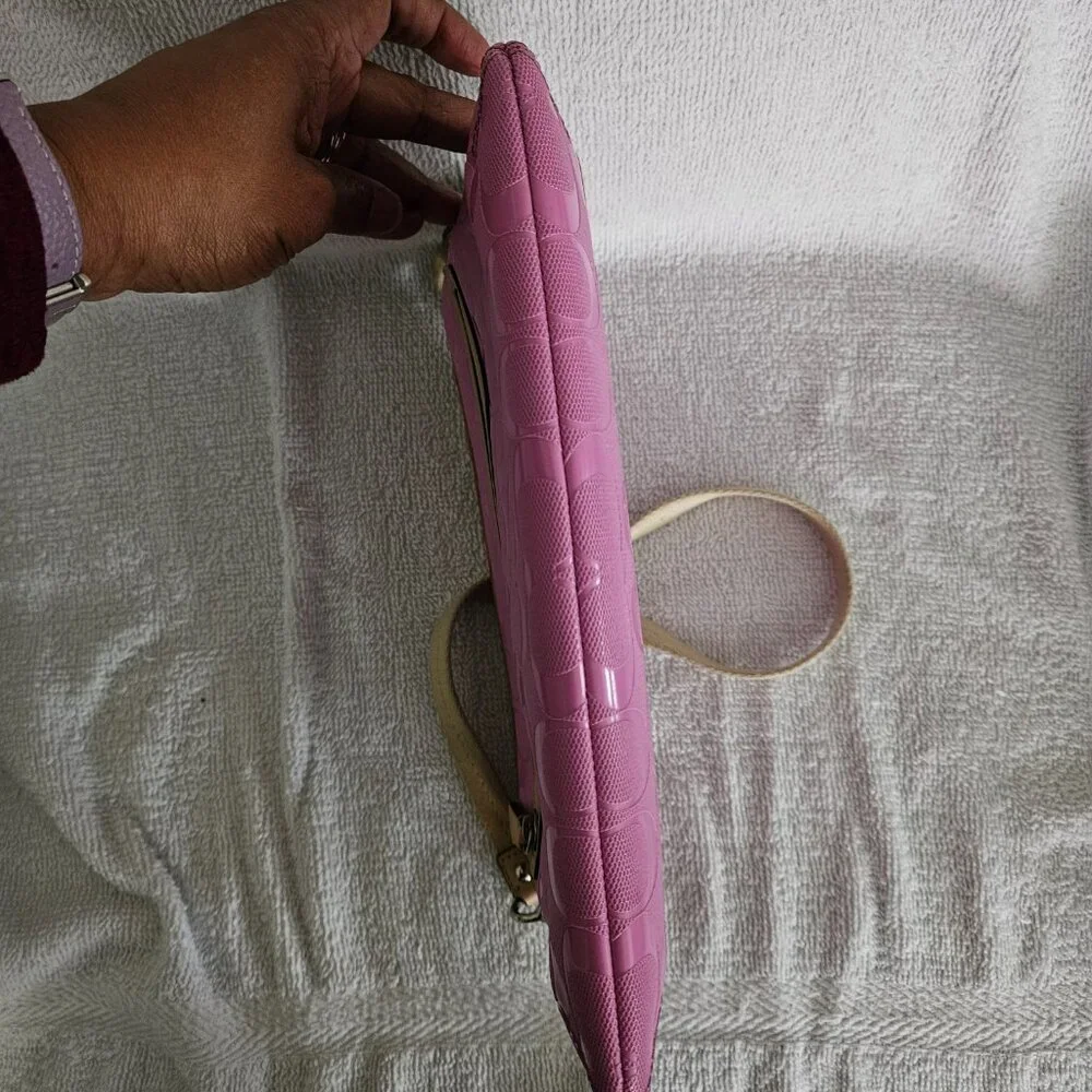 Coach Pink Tablet Case with Crossbody Strap